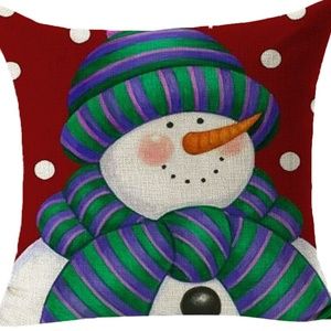 Pillow Cover- NEW- Christmas Snowman